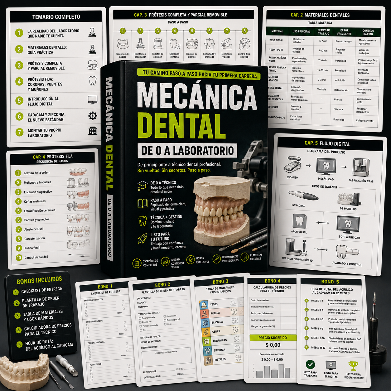 Mecanico dental de 0 a laboratorio Pro